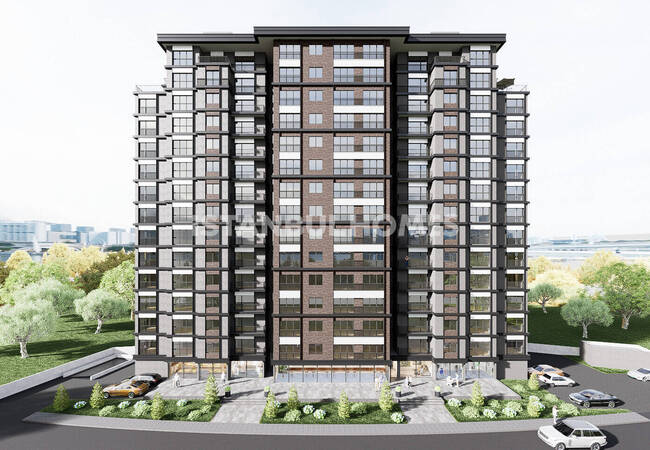 Flats with Gym and Parking Lot in İstanbul Zeytinburnu