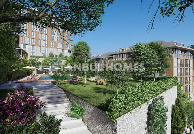 شقق أنيقة في مجمع مع مسبح في أوسكودار، إسطنبول 5