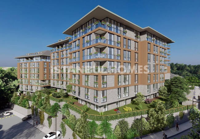 شقق أنيقة في مجمع مع مسبح في أوسكودار، إسطنبول 2