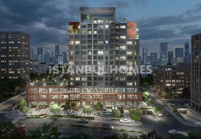 Apartments in a Complex Near Metro Station in Umraniye Istanbul 4