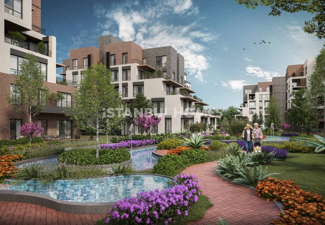 Квартиры с общим бассейном рядом с каналом Стамбул в Авджыларе 6