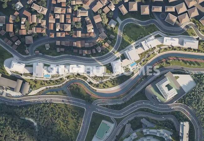 Forest-view Apartments in a Prestigious Complex in Istanbul Sariyer 1