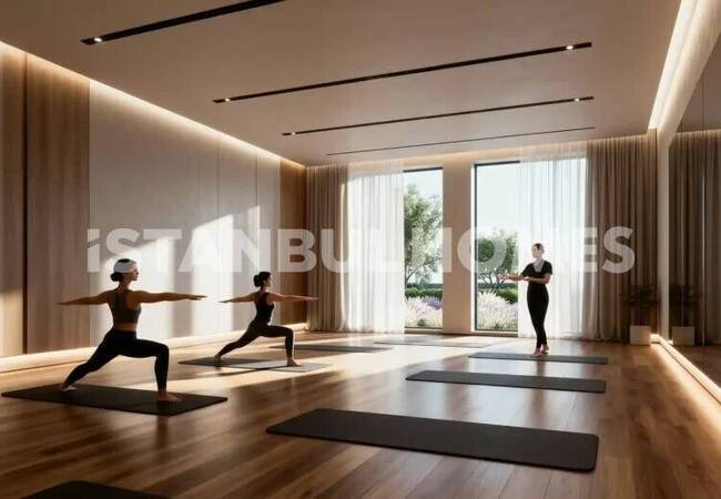 Forest-view Apartments in a Prestigious Complex in Istanbul Sariyer 10