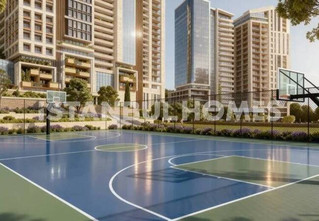 Forest-view Apartments in a Prestigious Complex in Istanbul Sariyer 11