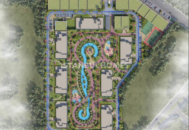 Apartments in a Complex with Lake View in İstanbul Avcılar 7