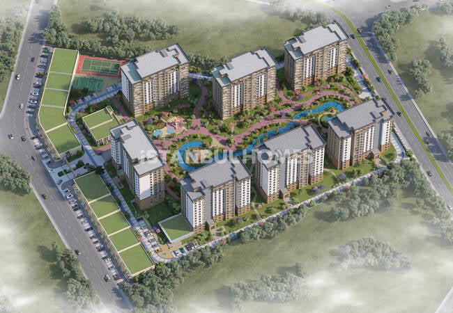 Apartments in a Complex with Lake View in İstanbul Avcılar 6