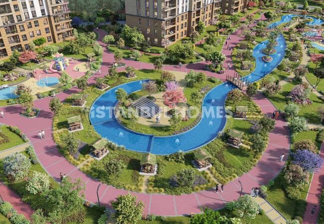 Apartments in a Complex with Lake View in İstanbul Avcılar 5