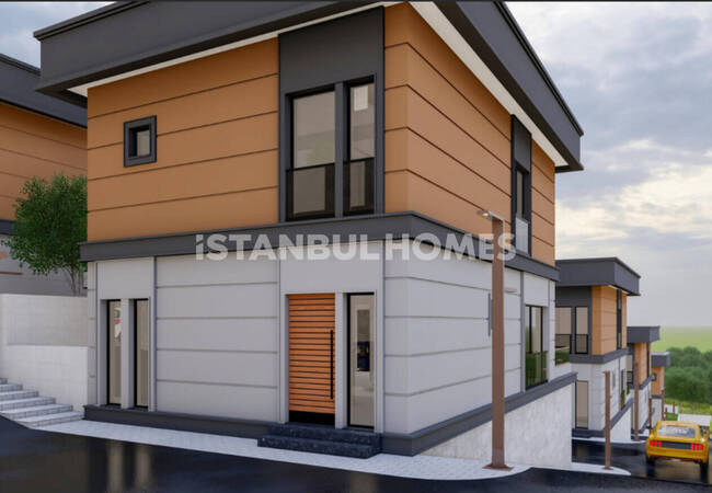 Villas in a Complex with Pool and Parking in Istanbul Basaksehir 2