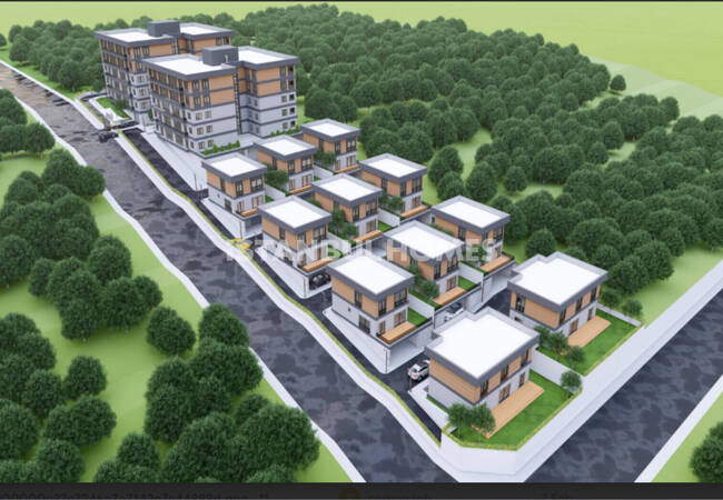 Villas in a Complex with Pool and Parking in Istanbul Basaksehir 1