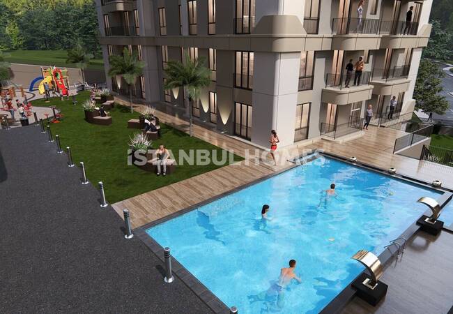 Elegant Different-sized Apartments Near the Airport in Pendik 10