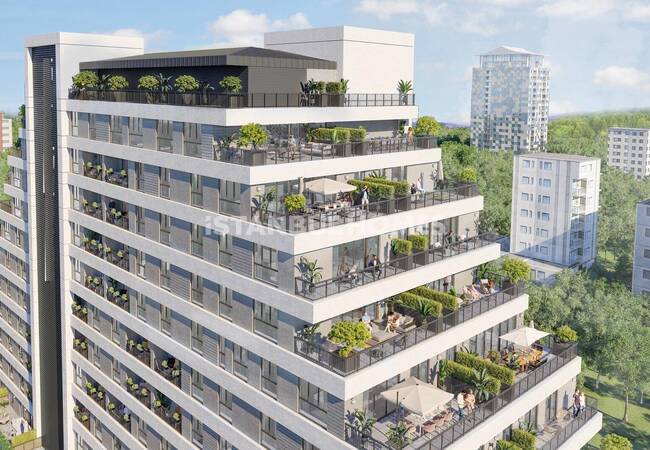 Appartements Spacieux Avec Terrasses Dans Un Complexe À Kağıthane 2