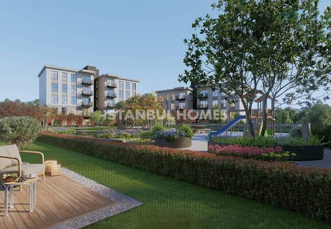 巴沙克谢希尔(başakşehir)带停车位项目公寓出售 2