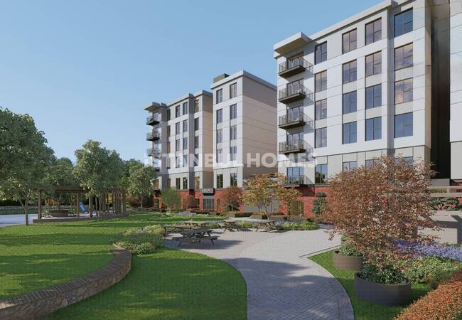 Квартиры на продажу в жилом комплексе с парковкой в Башакшехире 4