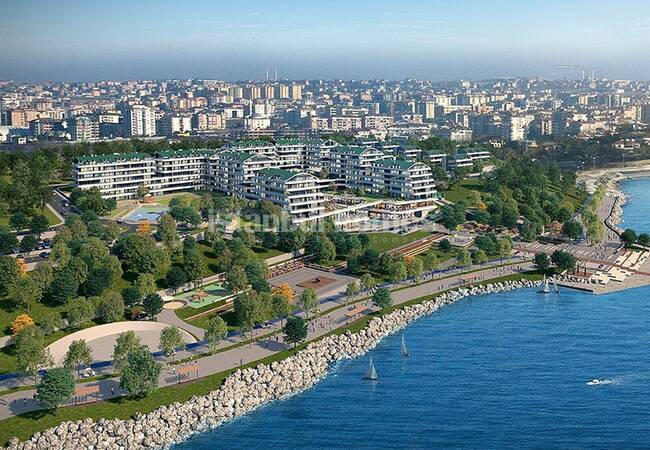 شقق في اسطنبول بالقرب من البحر في مجمع ساحلي رائع 7