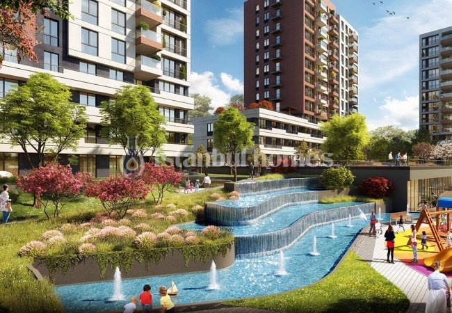 Appartements Luxueux Avec Aménagement Paysager Contemporain à Avcılar
