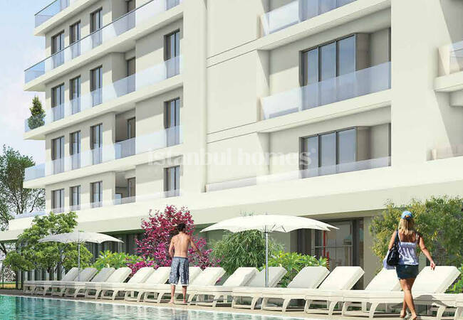 شقق استثمارية مع مسبحين في اسنيورت اسطنبول 14