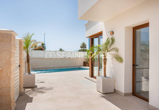 Elegant Fristående Hus Nära Stranden I Palomares 9
