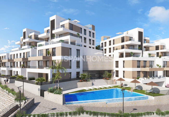 Snygga Lägenheter Med Terrasser I Vera Playa, Almería