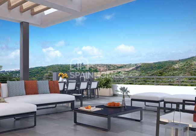 Casares Málaga'da Dağ Manzaralı Beyaz Eşyalı Daireler 5