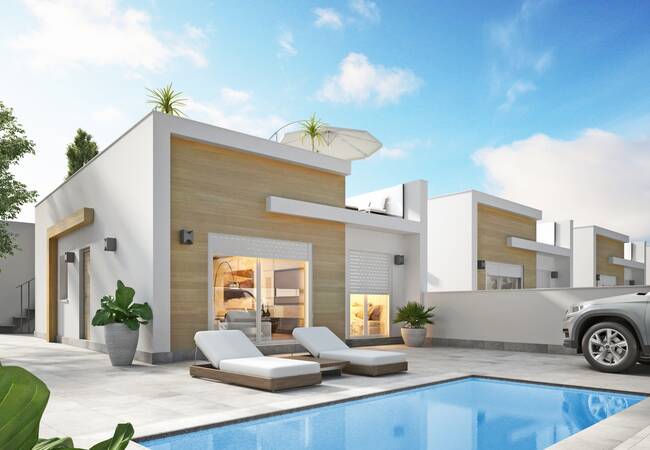 Avileses Murcia'da Modern Tasarımlı Uygun Fiyatlı Villalar 1