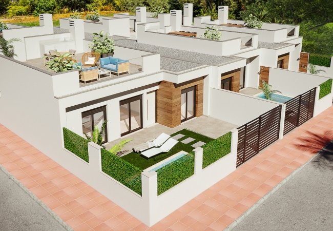 Terraced Villas with Swimming Pool in Dolores, Murcia 1