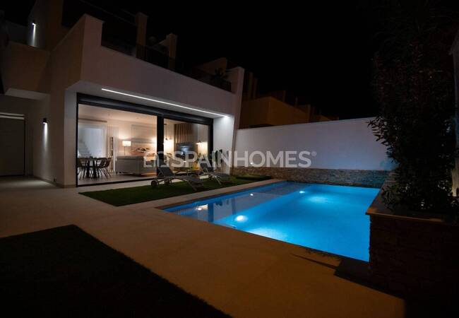 Villas Independientes Con Piscinas Privadas Y Solariums En San Javier 8