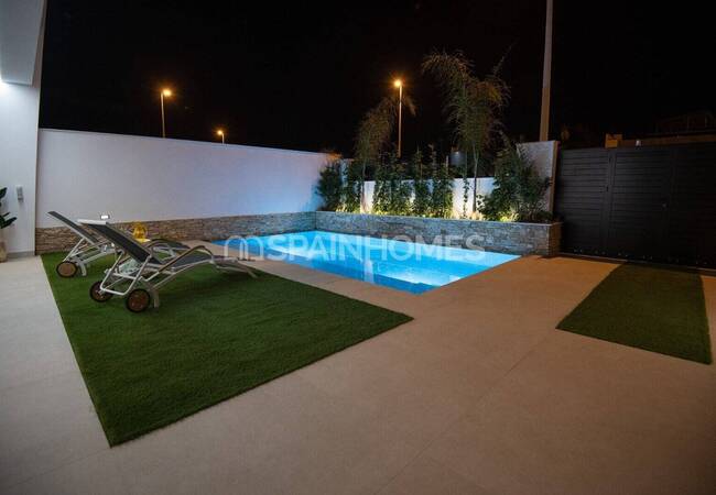 Villas Independientes Con Piscinas Privadas Y Solariums En San Javier 11