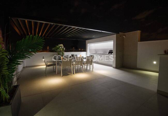 Villas Independientes Con Piscinas Privadas Y Solariums En San Javier 14
