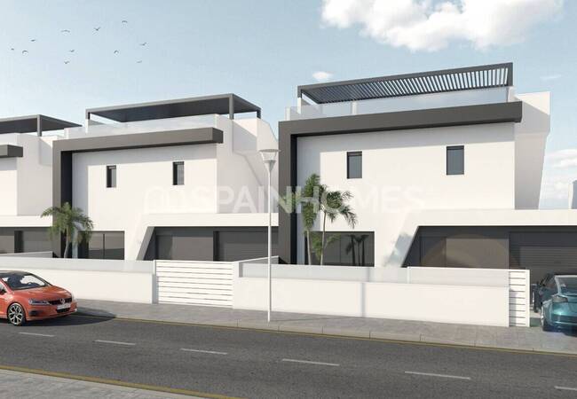 Villas Independientes Con Piscinas Privadas Y Solariums En San Javier 24