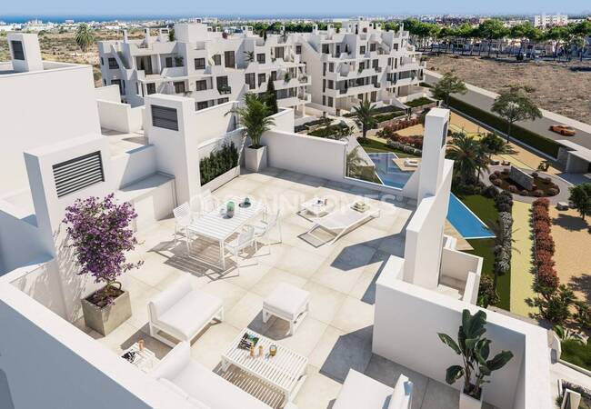 شقق جديدة سباحة مشترك للبيع في مورسيا كوستا كاليدا 10