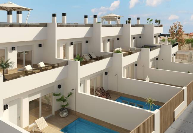 Elegant Townhouses with Private Pools in Costa Calida