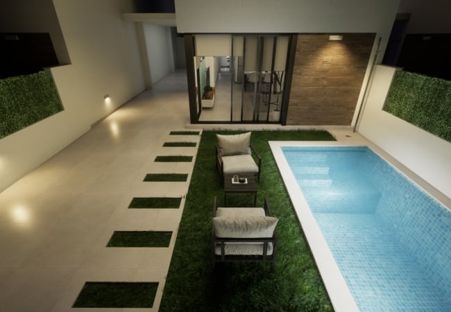 Villas with Private Pool and Car Park in Los Alcazares Murcia