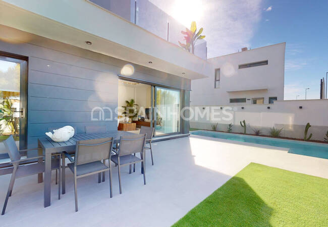 Современные Отдельные Дома с Бассейнами в Лос-Алькасаресе 1