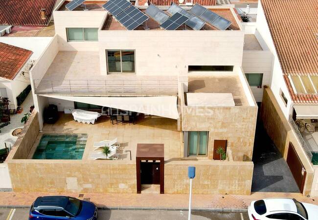 Costa Calida San Pedro Del Pinatar'da Havuzlu Şık Villa 1