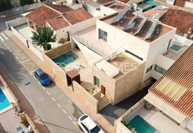 Costa Calida San Pedro Del Pinatar'da Havuzlu Şık Villa 3