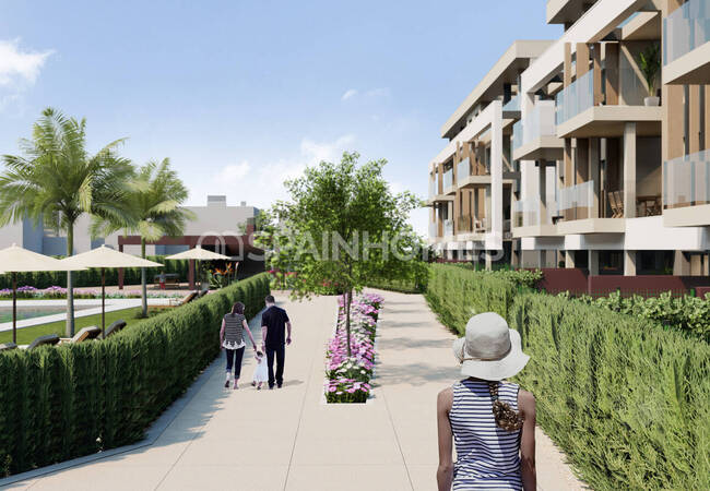 Murcia'da Havuzlu Kapsamlı Sitede Şık Daireler 1