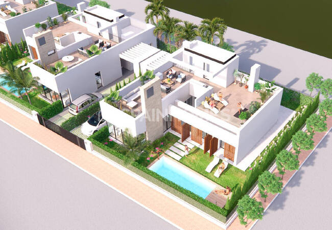 Detached 3-bedroom Houses with Private Pools in Los Alcázares Murcia 6