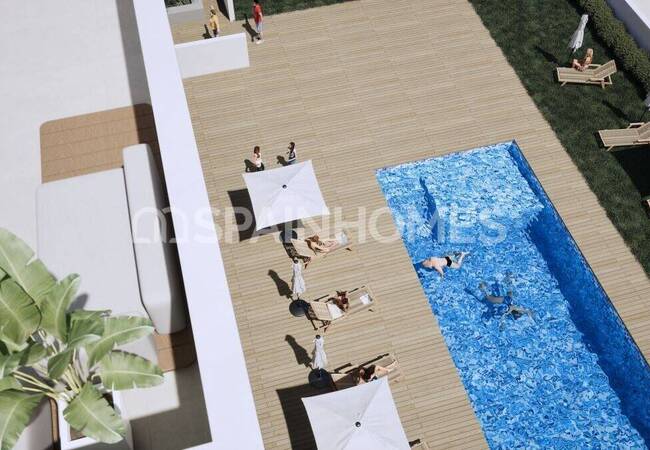 Los Alcazares'te Sahile Yakın Havuzlu Binada 3+1 Daireler 6