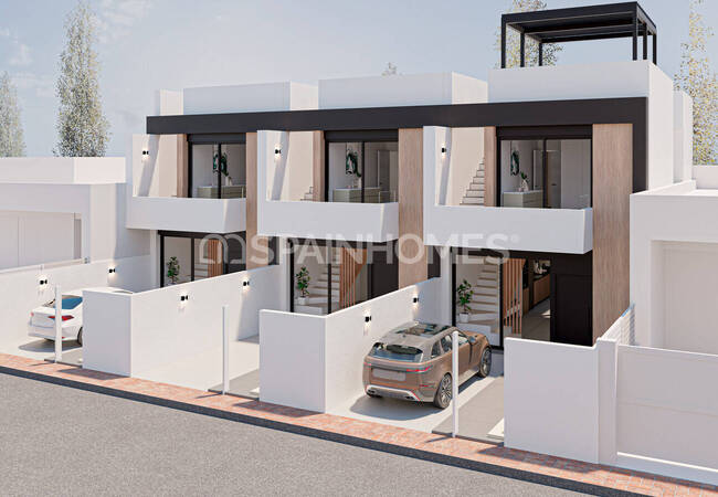 Eleganta Radhus Med Privata Pooler I San Pedro Del Pinatar 1