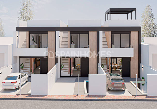 Elegant Townhouses with Private Pools in San Pedro Del Pinatar