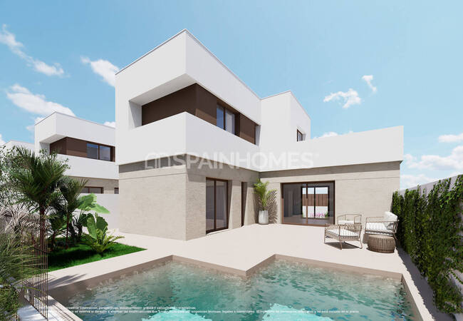3-schlafzimmer-häuser In Der Nähe Von Serena Golf In Los Alcázares
