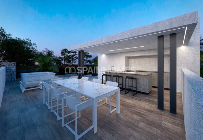 Moderna Hus I Ett Säkert Privat Komplex I Murcia 5