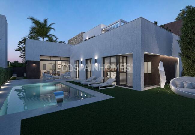 Snyggt Hus Med Privat Pool & Solarium I Los Alcázares 3