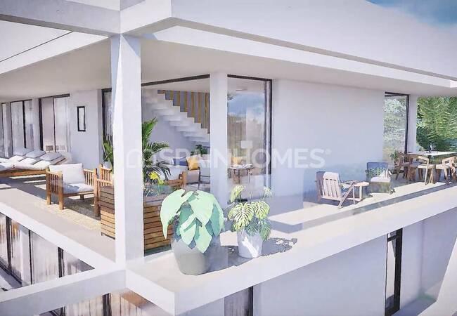 Flats with Gardens or Roof Terraces in Mar De Cristal 1