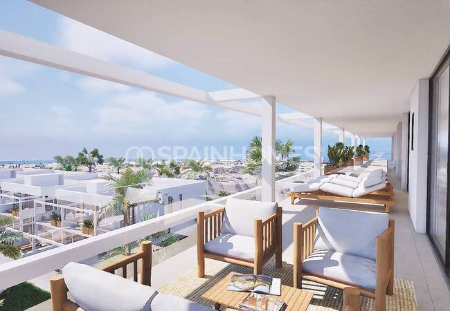 Flats with Gardens or Roof Terraces in Mar De Cristal 3