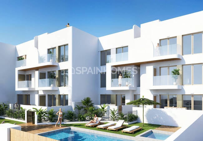Lägenheter I Ett Komplex Med Pool I Los Alcázares Murcia