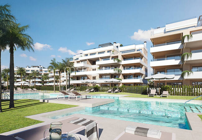 Apartamentos Con Amplias Terrazas Y Piscinas En Santa Rosalía 1