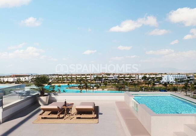 Apartamentos Con Amplias Terrazas Y Piscinas En Santa Rosalía 9