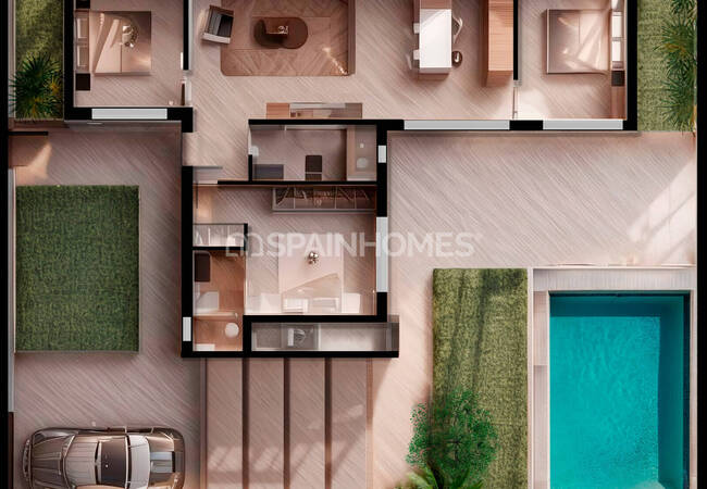 Villas Independientes Con Piscina Privada En Roldán Murcia 3