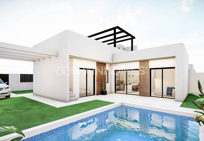 Freistehende Villen Mit Privatem Pool In Roldán Murcia